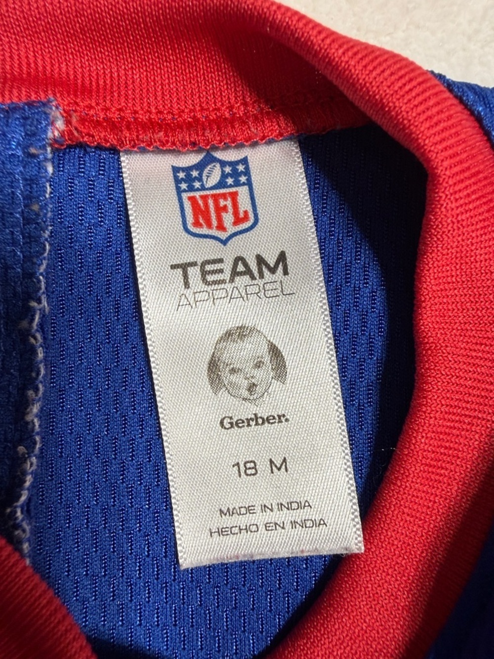 Gerber Toddler New York Giants Team Jersey Dress with Bottoms - Picture 2 of 5